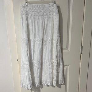St. John's Bay White Maxi Skirt